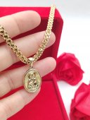 Lant Maica Domnului 2-placat cu aur 14k
