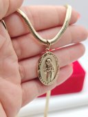 Lant Maica Domnului placat cu aur 14k
