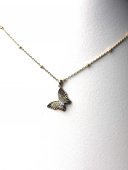 Lant Mini Butterfly placat cu aur 14k