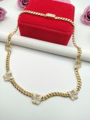 Lant Monaco Butterfly- placat cu aur14k