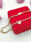 Lant Monaco Butterfly- placat cu aur14k