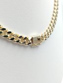 Lant Monaco Simple -8mm placat cu aur 14k