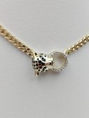 Lant Pantera placat cu aur 14k