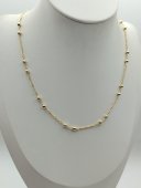 Lant Simple Balls placat cu aur 14k