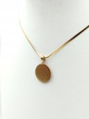 Lant Simple cu banut placat cu aur 14k