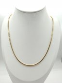 Lant Snake Long-placat cu aur 14k