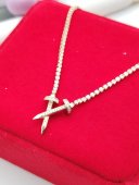 Lant Two Nails- placat cu aur 14k
