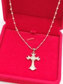 Lantisor Cruciulita New placat cu aur 14k