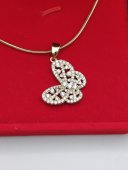 Lantisor Fluturas-placat cu aur 14k