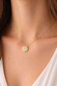 Lantisor Simple Coin -placat cu aur 14k