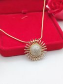 Lantisor Sun -placat cu aur 14k
