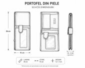 Portofel barbat Prestige Man black - piele naturala