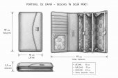 Portofel dama Rubina Bordeaux - Piele Naturala 