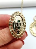 Set  Green C&C placat cu aur 14k