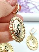 Set  Green C&C placat cu aur 14k