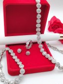Set Angelic Silver 4 piese- placat cu aur alb