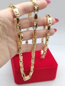Set barbat New Medusa placat cu aur 14k