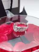 Set cadou dama - Inel  Silver Diamond & trandafiri