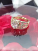 Set cadou dama - Inel Chic Diamonds & trandafiri