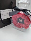 Set cadou dama - Inel fluturas reglabil & trandafiri