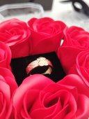 Set cadou dama - Inel Ursulet & trandafiri