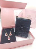 Set Cadou Dama Red Diamond - Portofel negru & Set Bijuterii