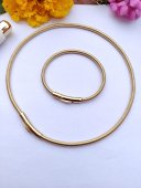 Set flexibil  Women Neck - placat cu aur 14k