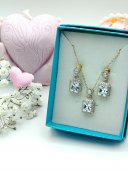Set Gold Diamond placat cu aur 14k