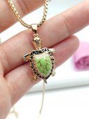 Set Lucky Turtle placat cu aur 14k