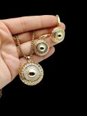 Set Medusa dop placat cu aur 18k