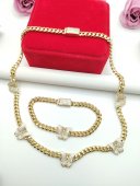 Set Monaco Butterfly-placat cu aur 14k