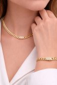 Set Monaco Cuban 6mm-placat cu aur 14k