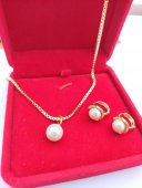 Set Perluta - placat cu aur de 14k