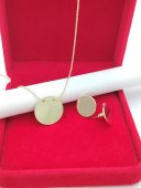 Set Small Coin- placat cu aur 14k