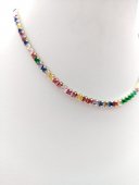 Set Tennis Multicolore placat cu aur 14k