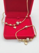 Set tip Pandora-placat cu aur 14k