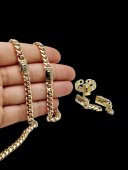 Set Ultra Monaco 2 placat cu aur 18k - 6mm