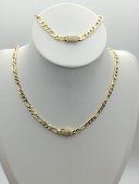 Set White Monaco - Cartier din otel inoxidabil placat cu aur 14k- 6 mm