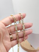 Set White Monaco - Cartier din otel inoxidabil placat cu aur 14k- 6 mm